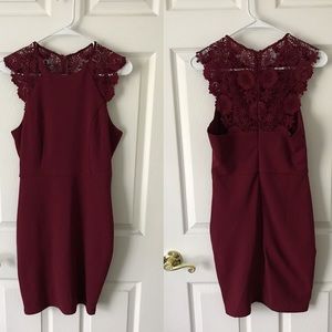 Lulus Burgundy Size Small Sleeveless Dress